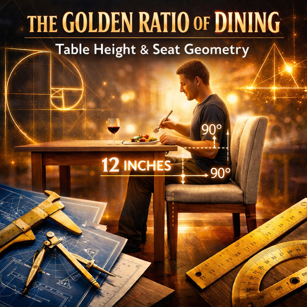The Golden Ratio of Dining: Table Height and Seat Geometry