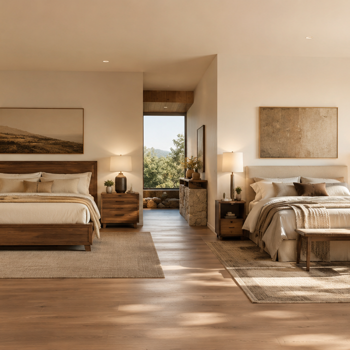 Bedroom set vs individual pieces comparison showing matching bedroom furniture and mixed bedroom furniture for style, storage, budget, and room layout decisions