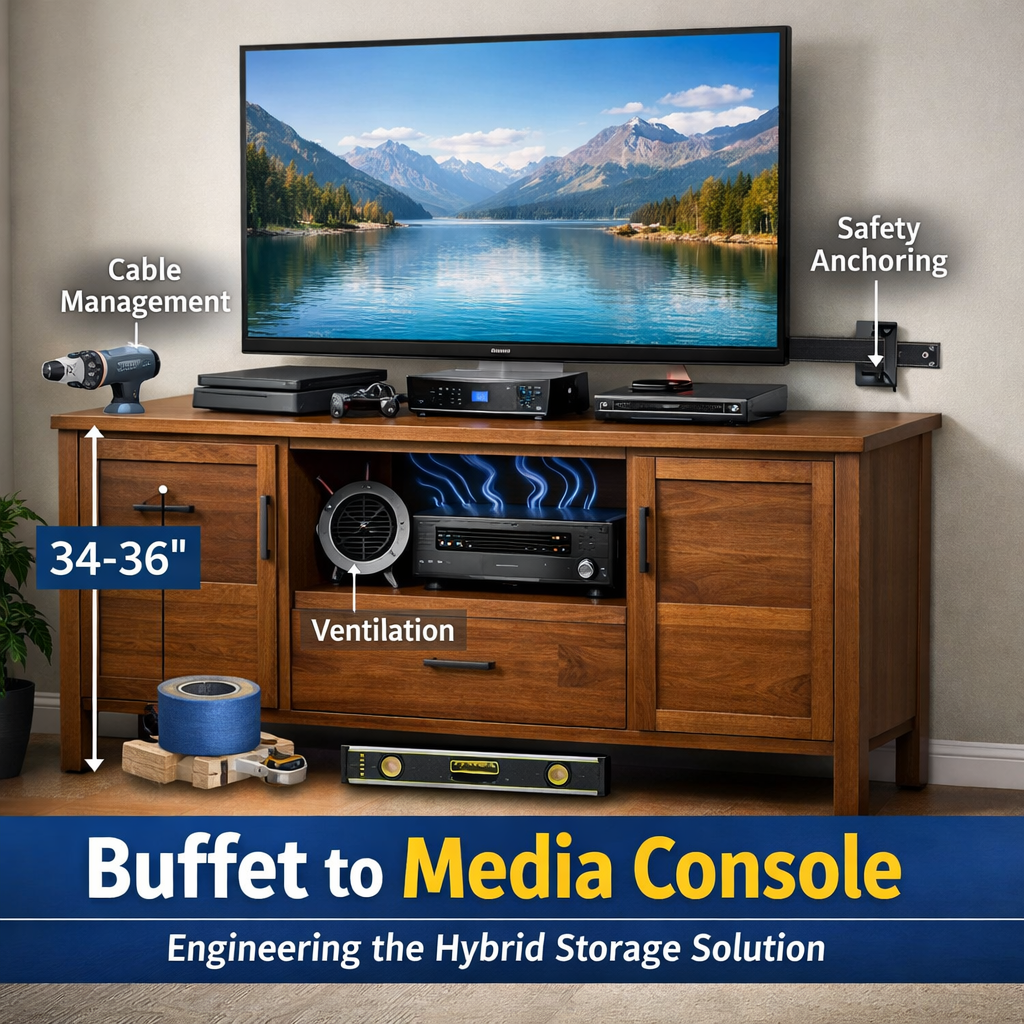 The Buffet-to-Media Conversion Guide: How to Repurpose Dining Storage for High-Performance Electronics