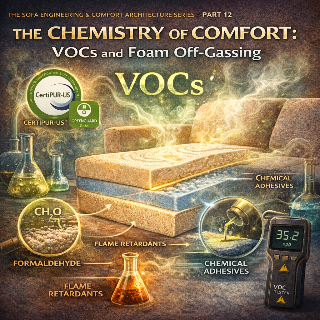 The Chemistry of Comfort: VOCs and Foam Off-Gassing