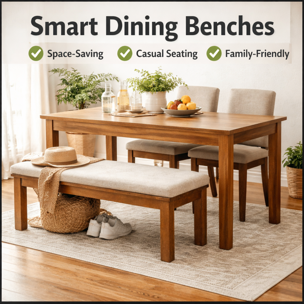 Bench Seating vs. Dining Chairs: Space Savings vs. Real Utility