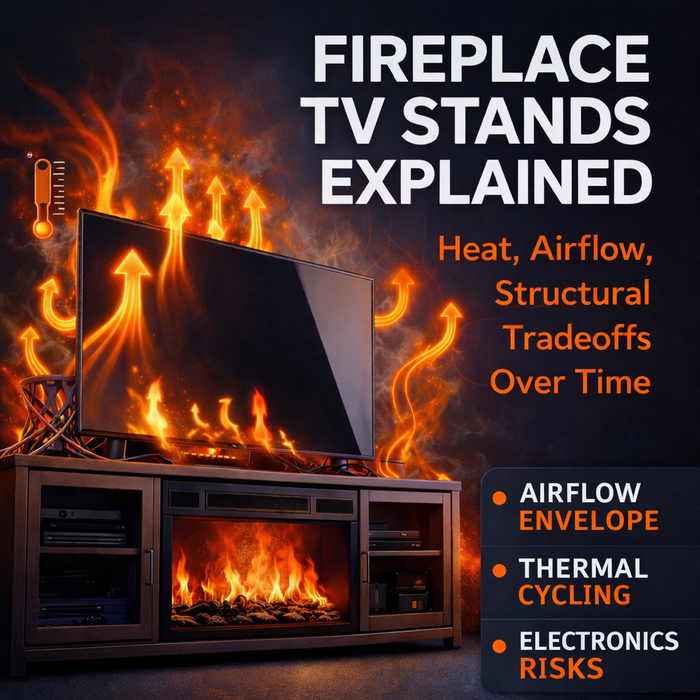 Fireplace TV Stands Explained: Heat, Airflow, and Structural Tradeoffs Over Time