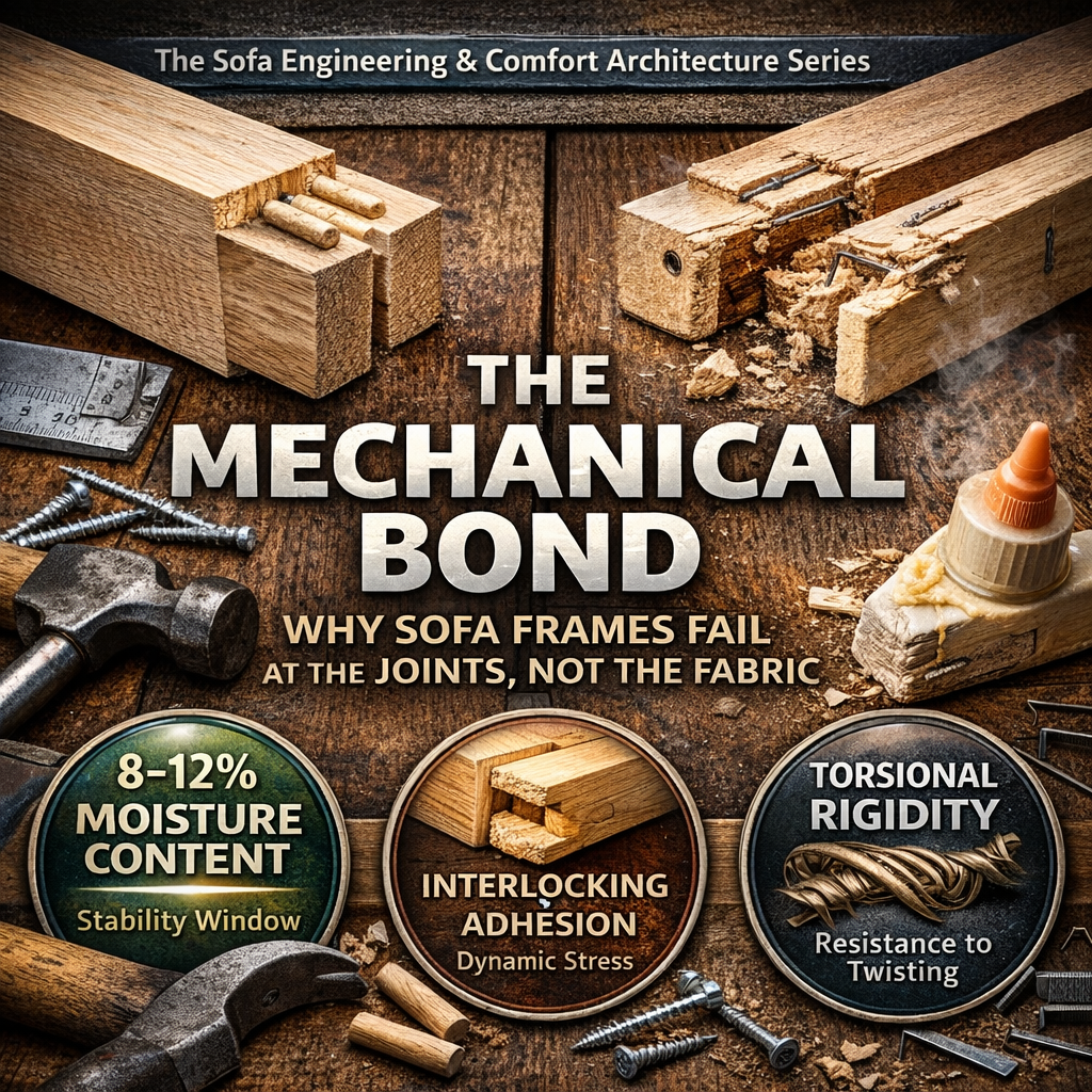 The Mechanical Bond: Why Sofa Frames Fail at the Joints, Not the Fabric