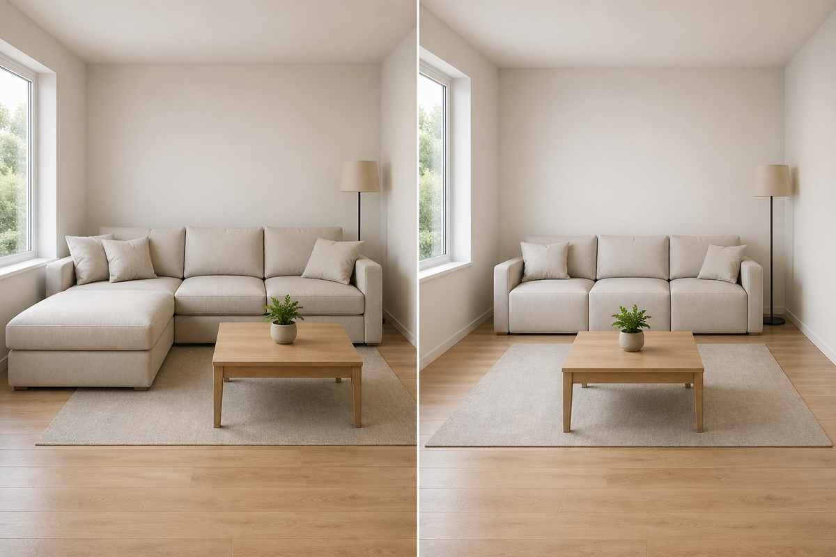 modular sofa vs sectional for small apartments showing which layout works better for space and movement
