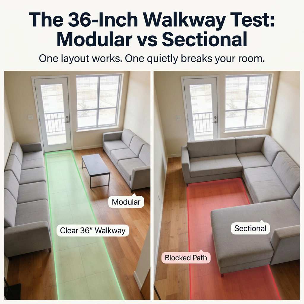 Modular Sofa vs Sectional for Small Apartments: Which One Blocks Your Only Walkway?