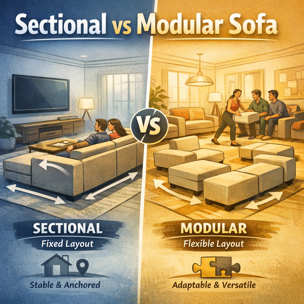 Sectional vs Modular Sofa: The Key Difference Most Buyers Miss