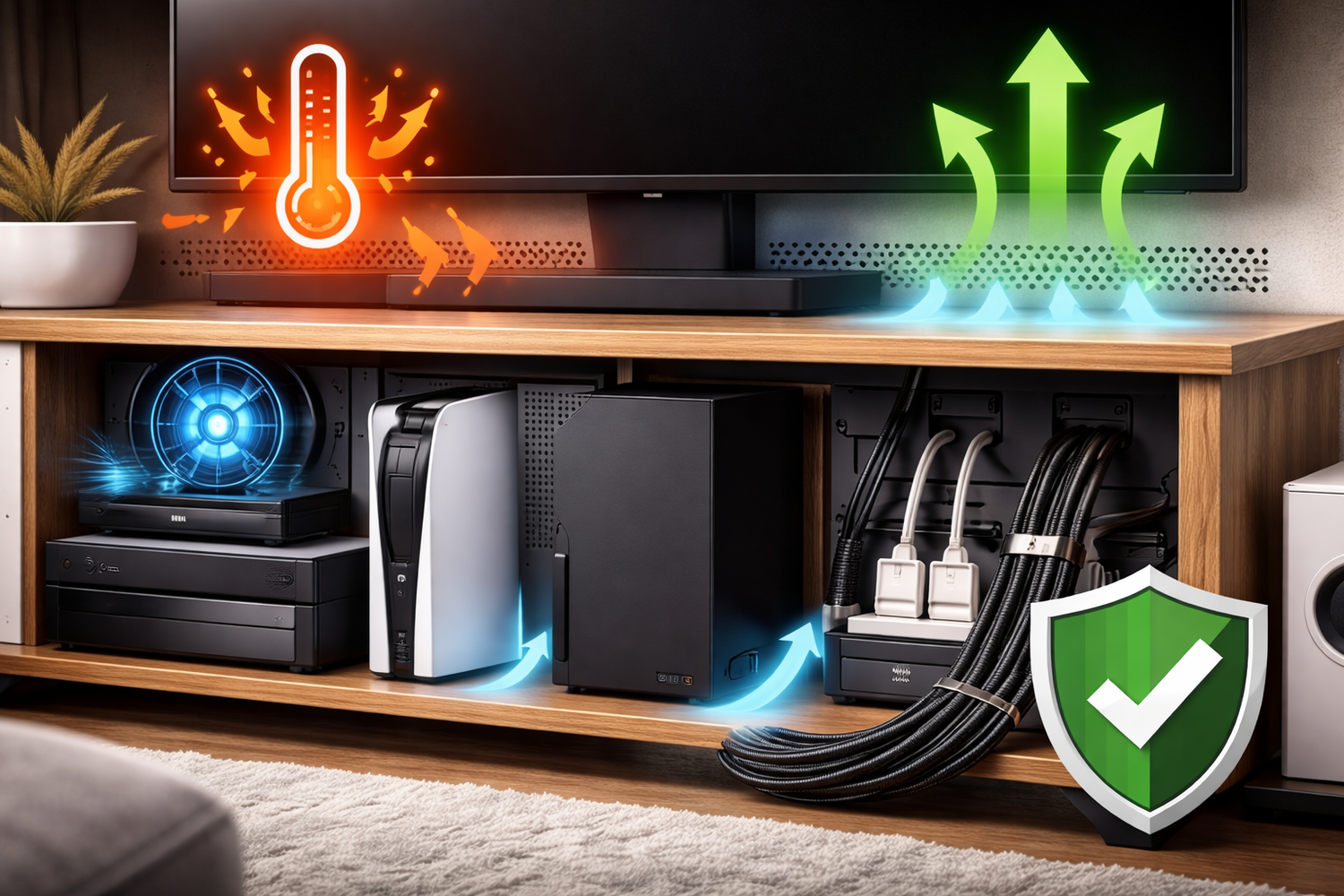 Is Your TV Stand Killing Your Console? How to Solve Heat and Cable Chaos