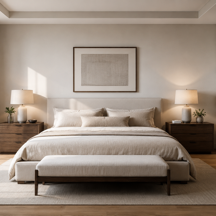 Two nightstands vs one nightstand bedroom layout for couples and small bedrooms