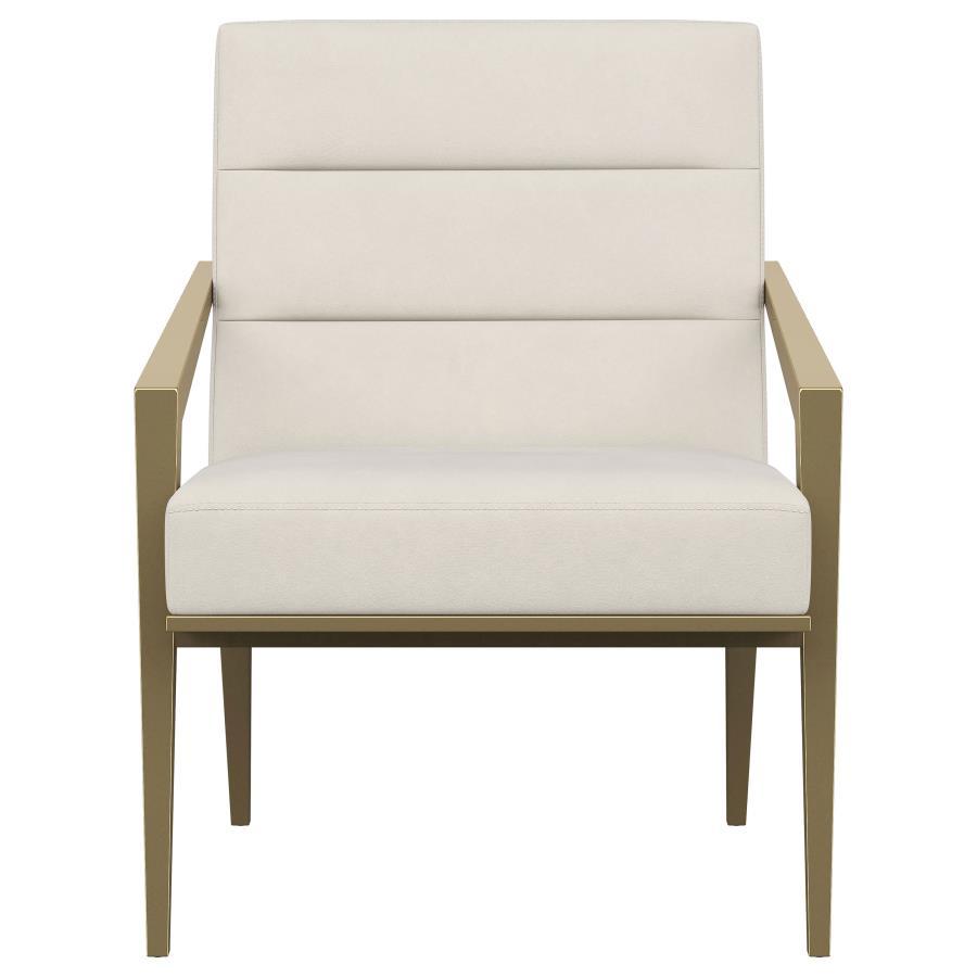 Kirra Upholstered Metal Arm Accent Chair