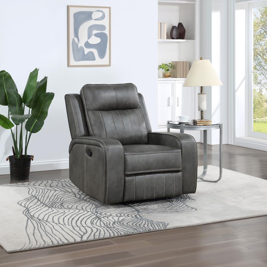 Raelynn Upholstered Track Arm Recliner