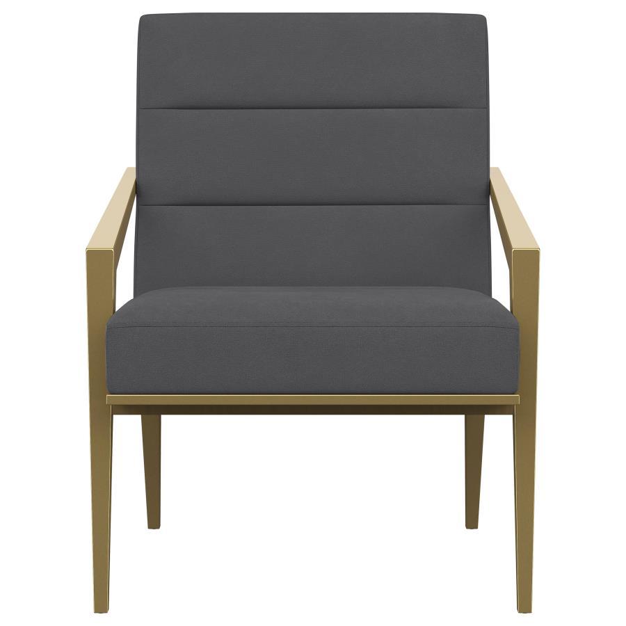 Kirra Upholstered Metal Arm Accent Chair