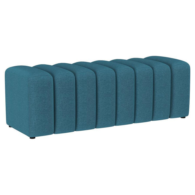 Summer Fabric Upholstered Tufted Accent Bench