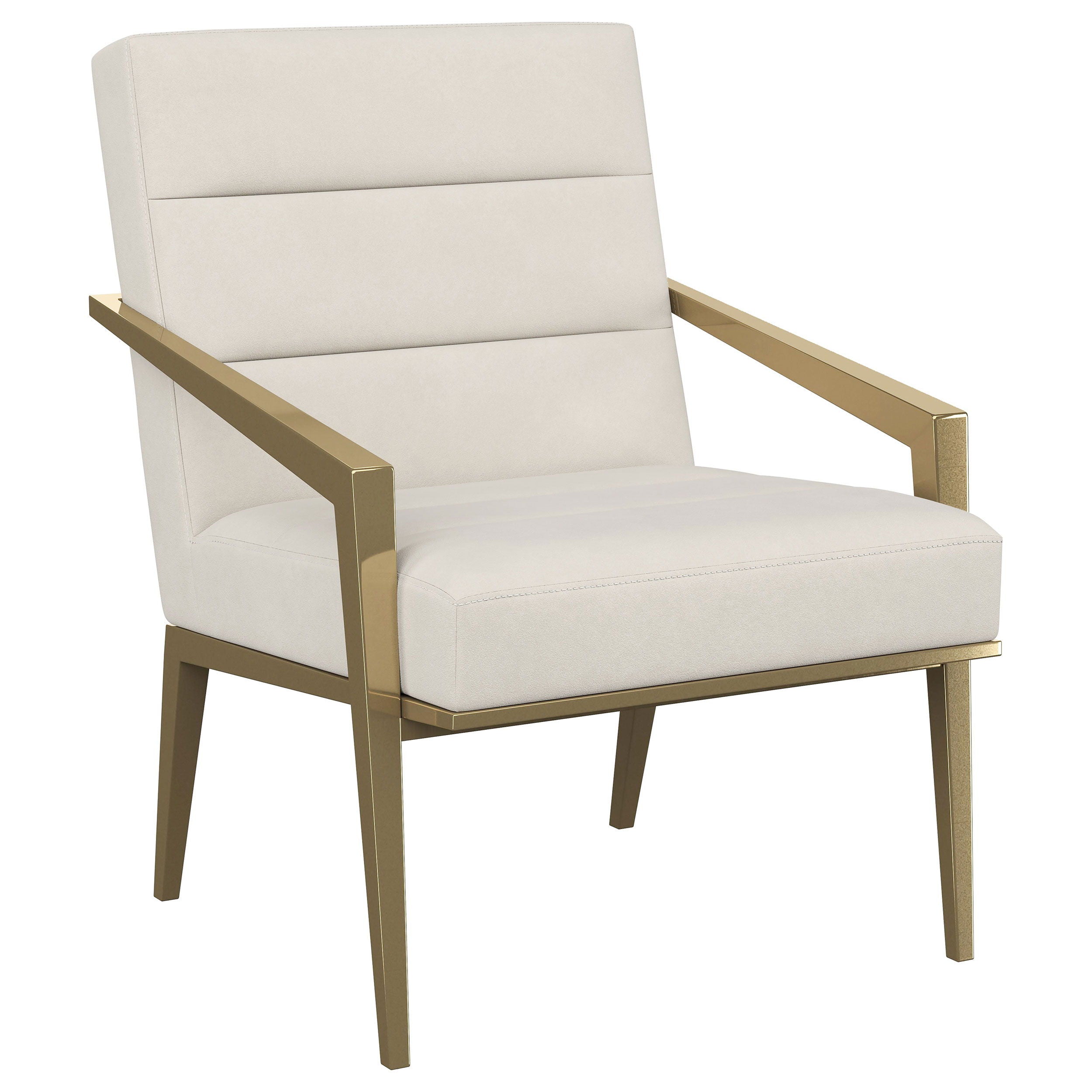 Kirra Upholstered Metal Arm Accent Chair