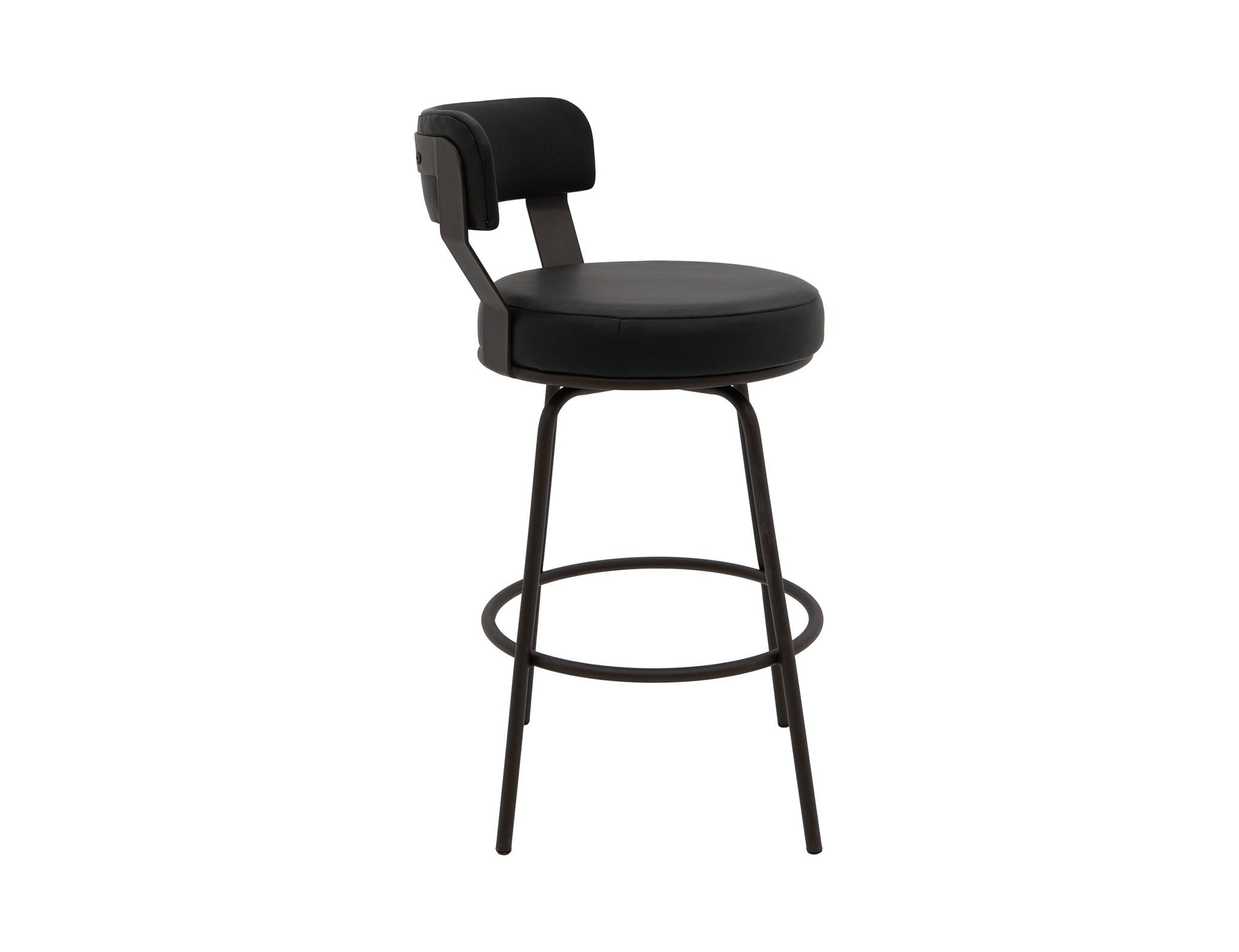 Maison Upholstered Barstool with Wooden Frame