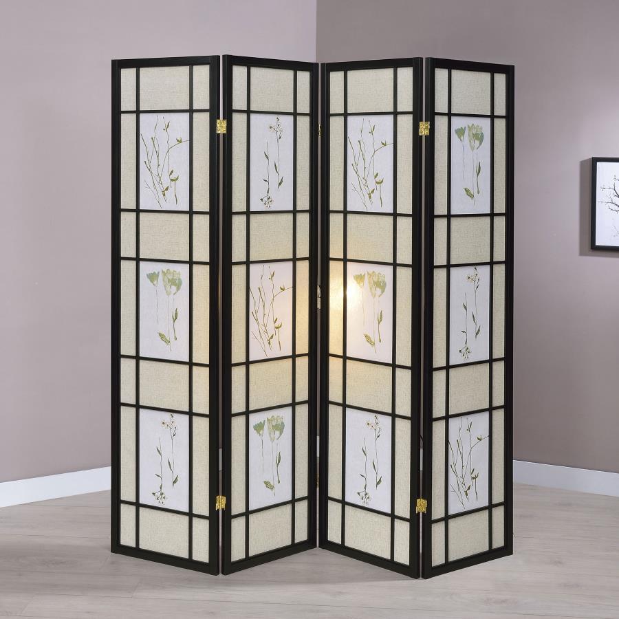 Catabella 4-Panel Room Divider Folding Shoji Screen