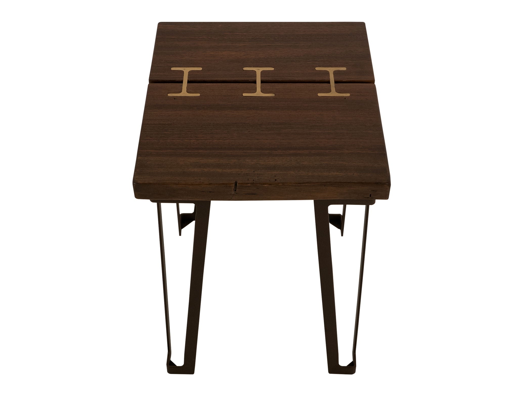 Walnut Chairside Table in Walnut Brown