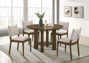 Ottowa - 5 Piece Round Wood Dining Room Table Set