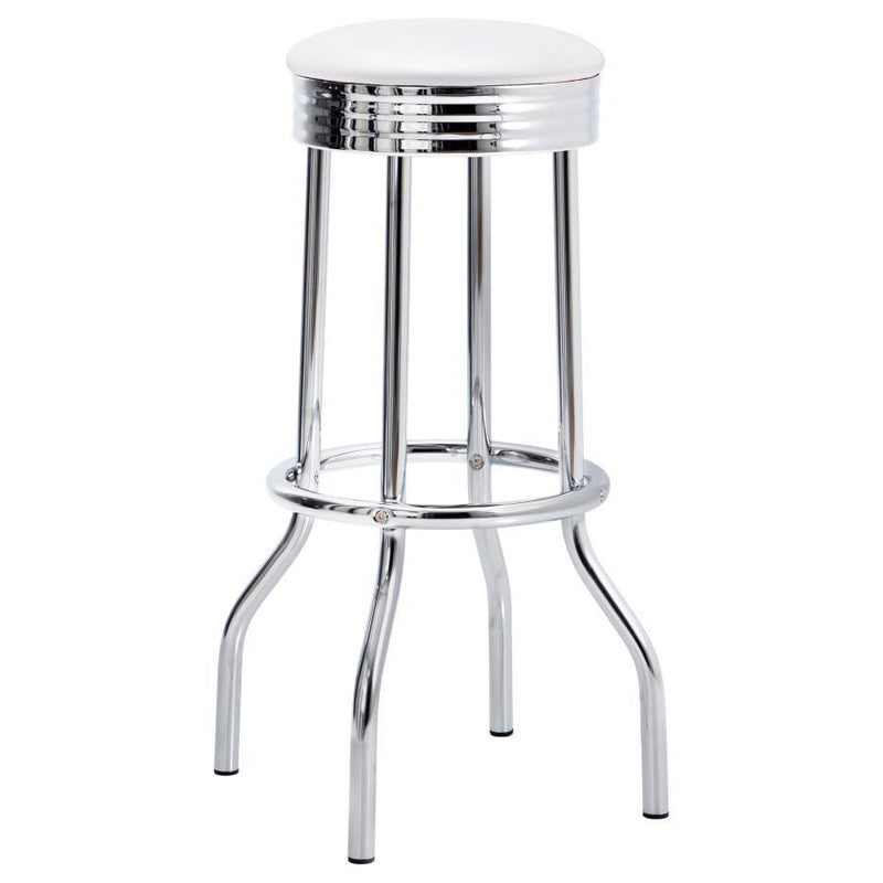 Retro 3-Piece Round 1950s Bistro Pub Bar Table Set