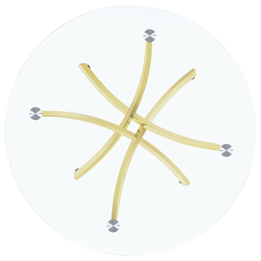 Dining Table with Crisscross Base