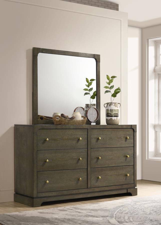 Gran Park 6-Drawer Dresser Cabinet in Dark Cocoa
