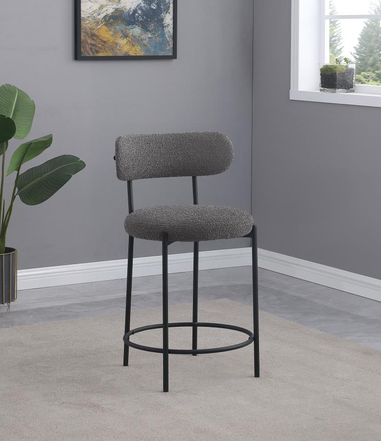 Viola Boucle Upholstered Bar Stool Set of 2