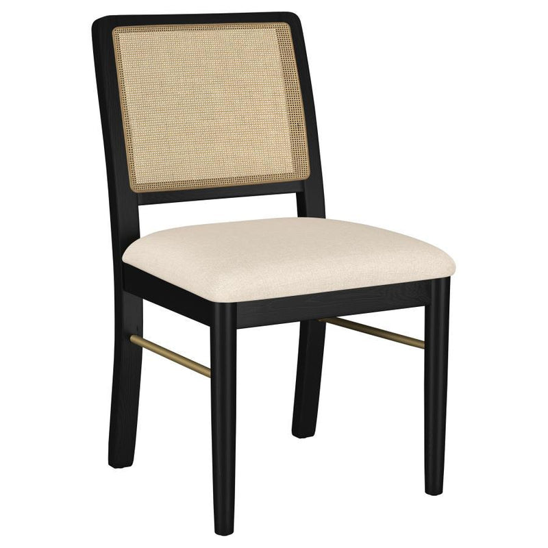 Dining Side Chairs with Handwoven Cane Back