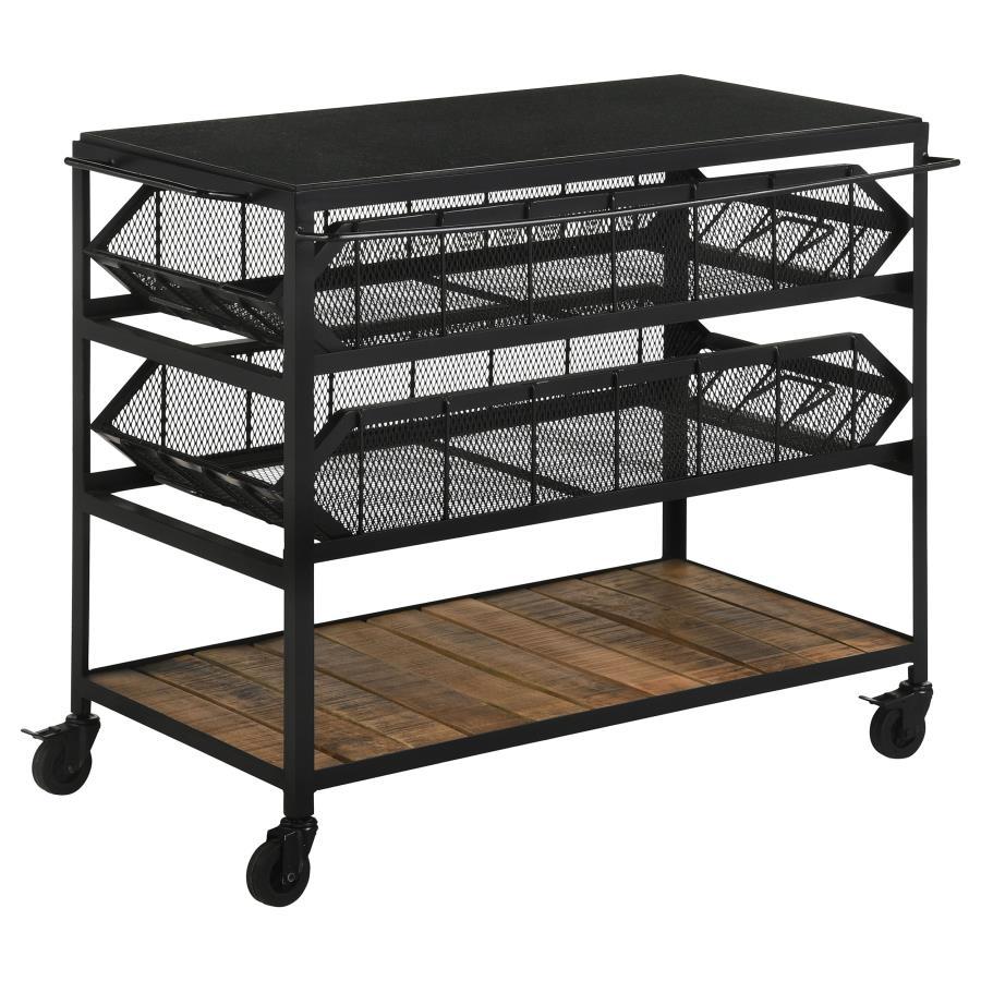Evander - Marble Top Kitchen Cart