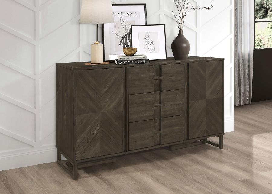 Kelly 3-Drawer Storage Dining Sideboard Buffet