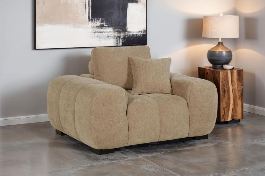 Octavia Upholstered Track Arm Accent Chair