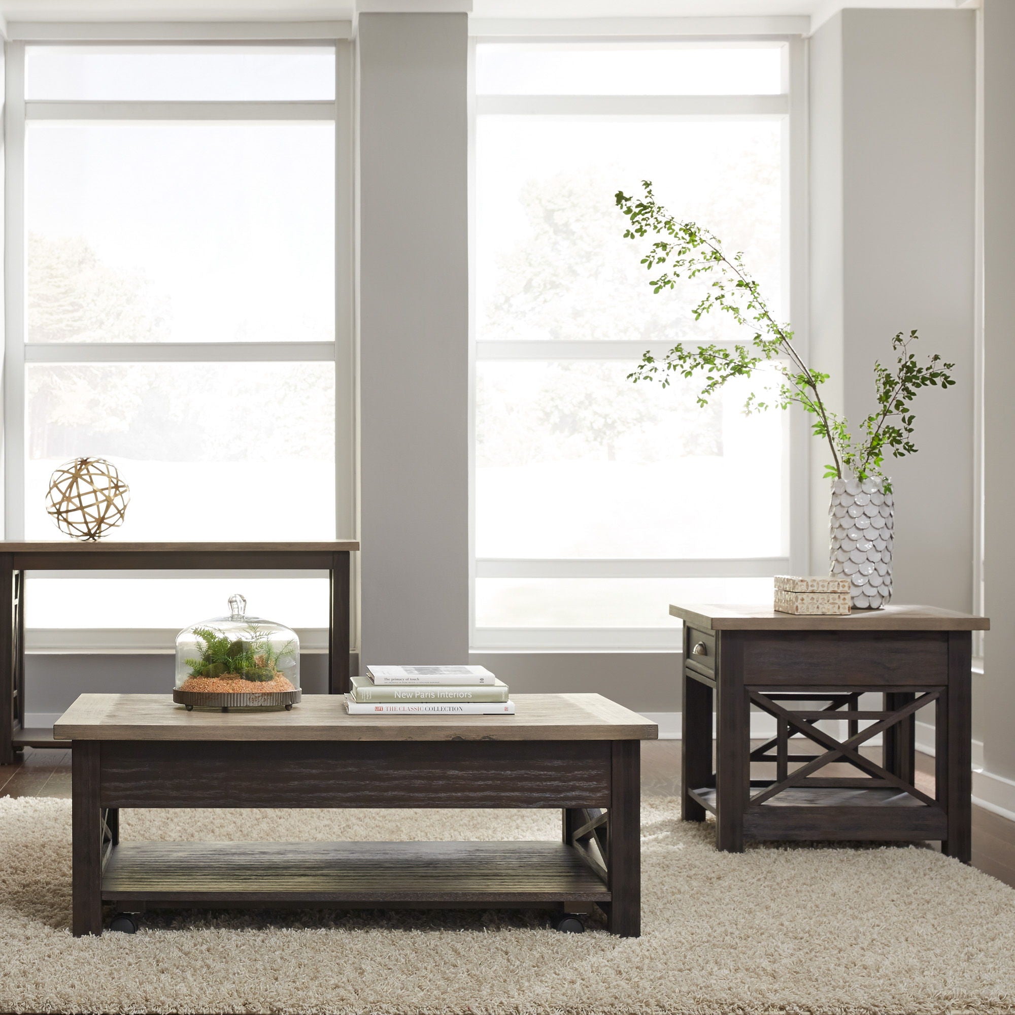 Heatherbrook 3 Piece Lift Top Cocktail Table