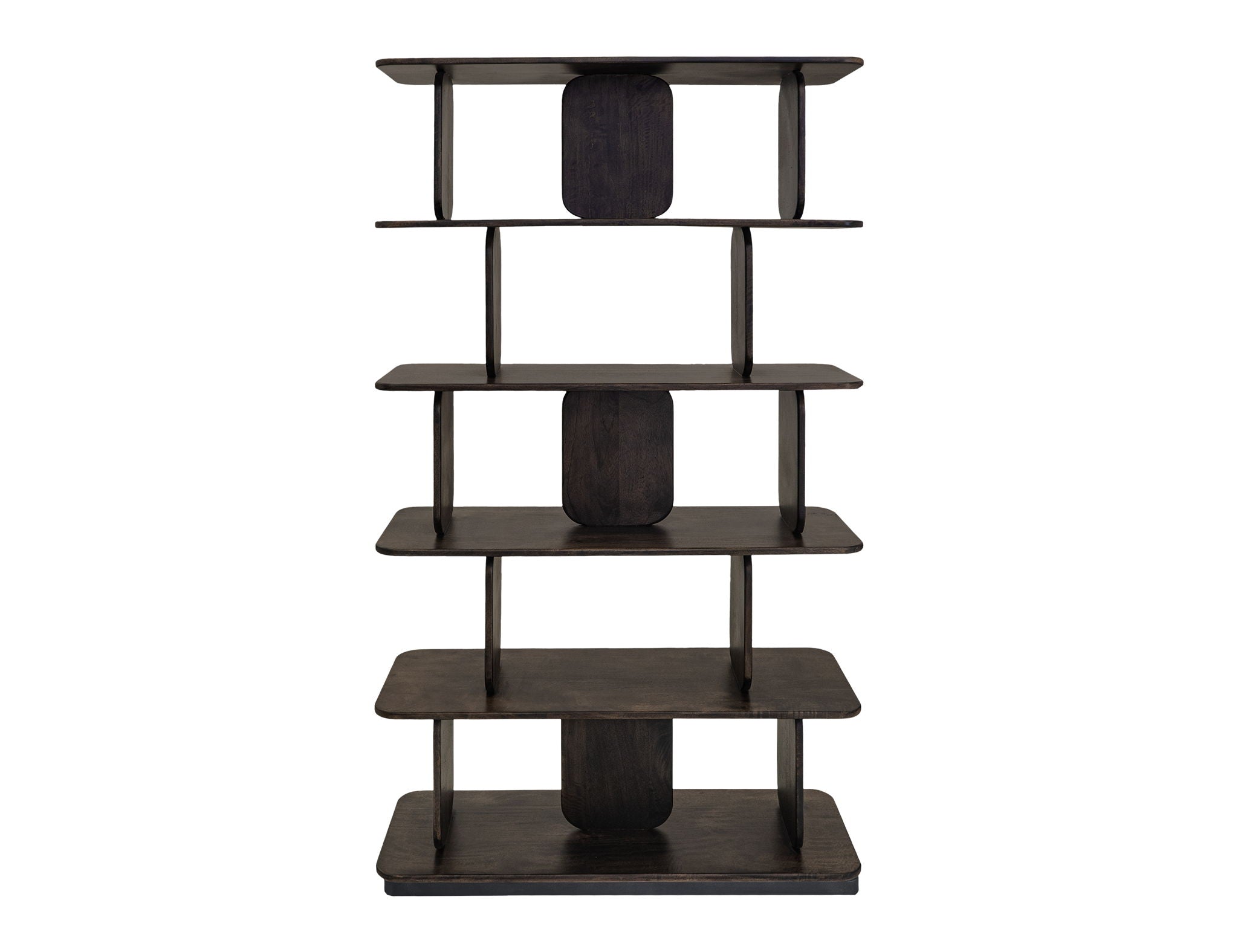 Mezquite 5-Shelf Bookcase – Brown