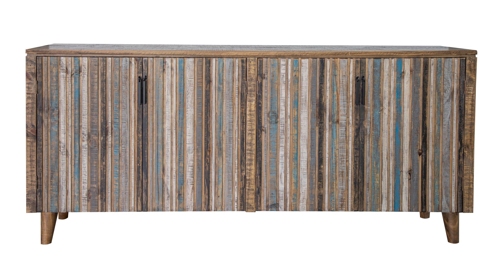 Tiza 4-Door Console – Peanut Brown & Blue