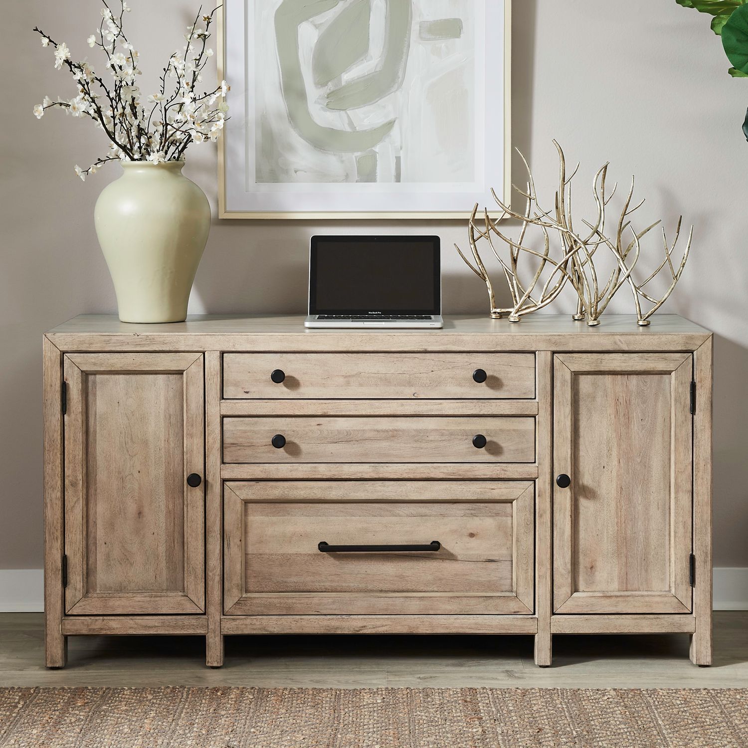 Proximity Place Credenza – Barley Buff