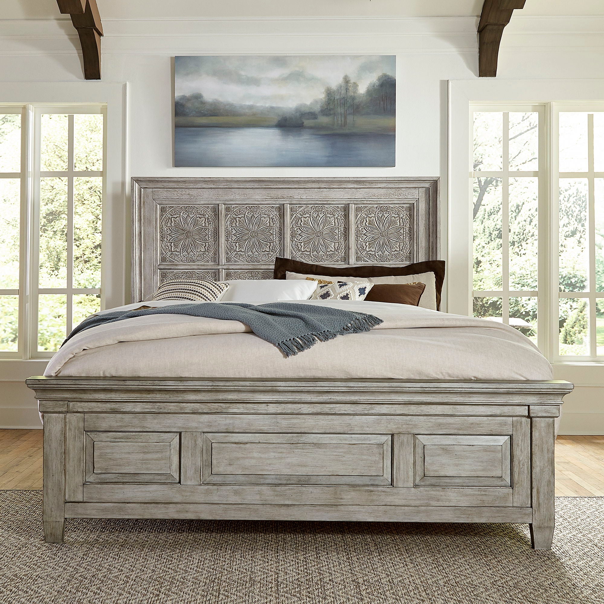Heartland - Panel Bed Antique Tile Panels