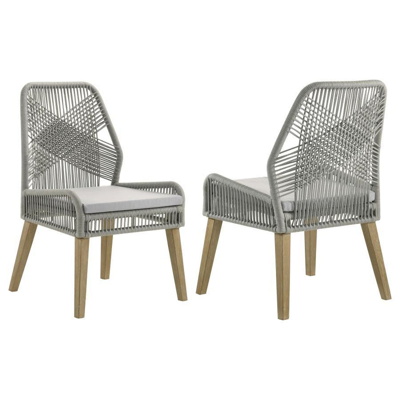 Nakia Woven Rope Dining Side Chairs – Set of 2