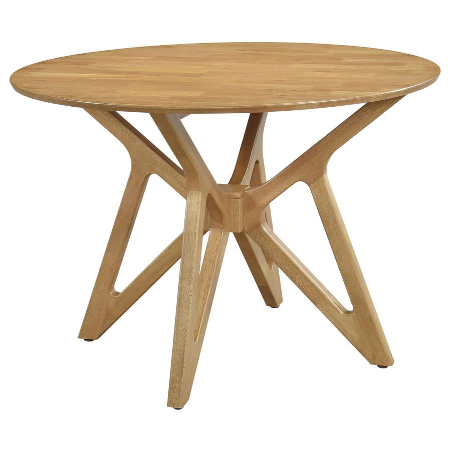 Elowen Round Solid Wood Dining Table Set
