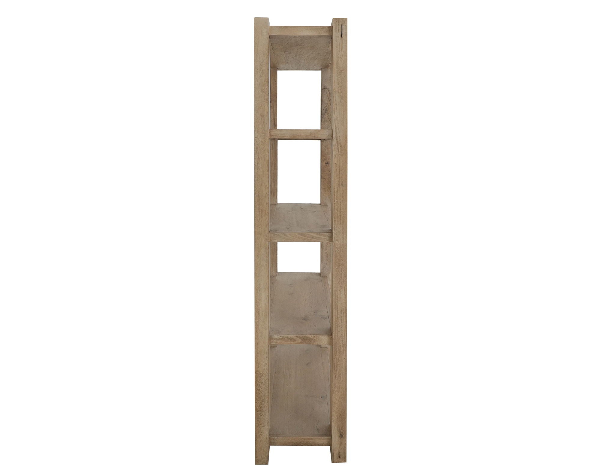 Luma 5-Shelf Bookcase in Sand Brown Melina Wood