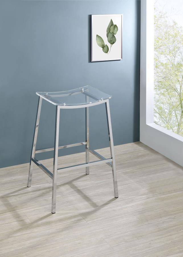 Jovani Acrylic Backless Bar Stools (Set of 2)