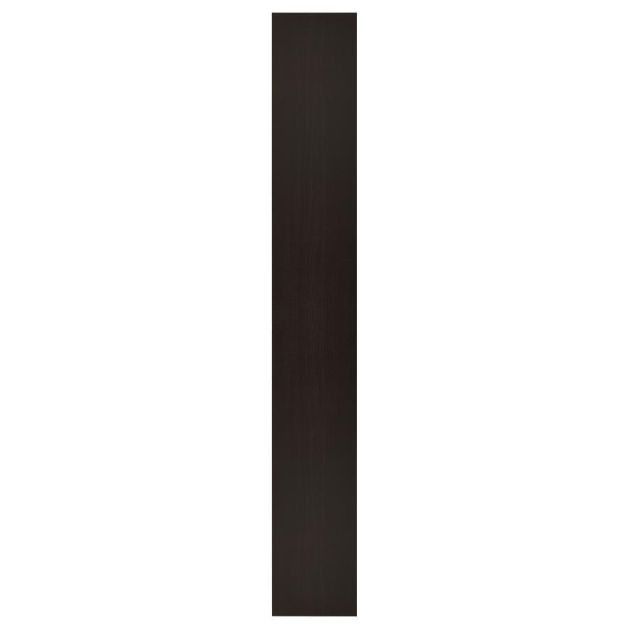 Eliam 8-Shelf Bookcase in Cappuccino