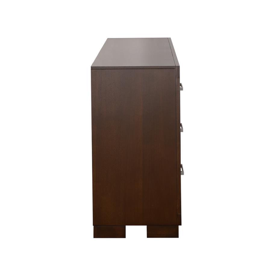 Jessica 6-Drawer Dresser in Cappuccino