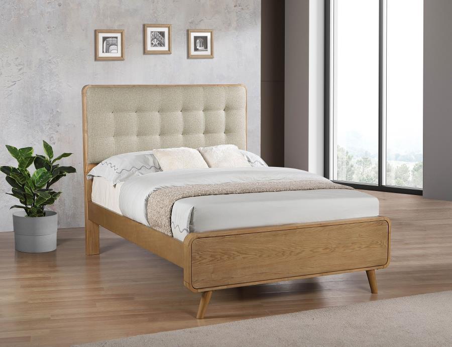 Robyn Mid-Century Wood Panel Bed
