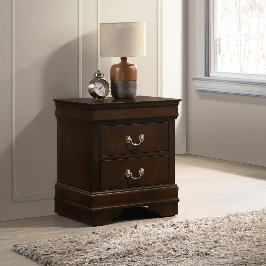 Louis Philippe Two-Drawer Nightstand