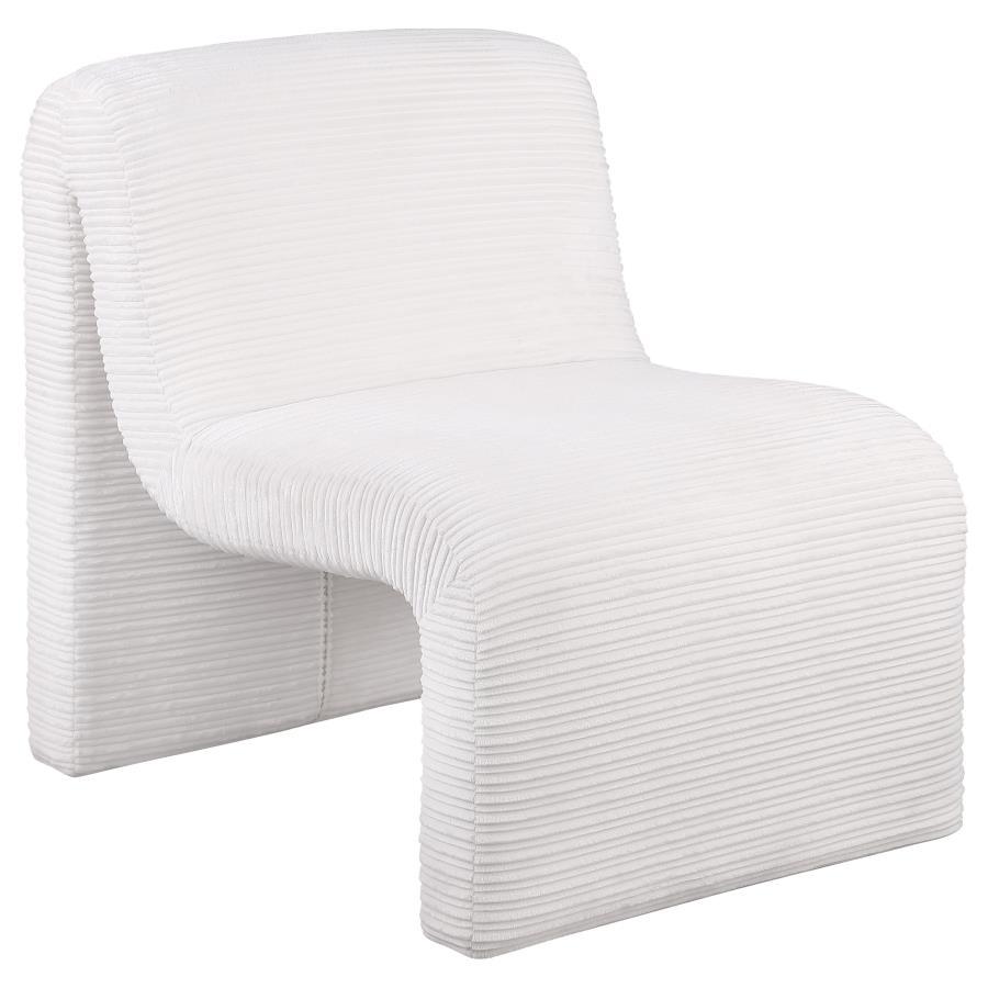 Drayton Upholstered Curved Armless Accent Chair