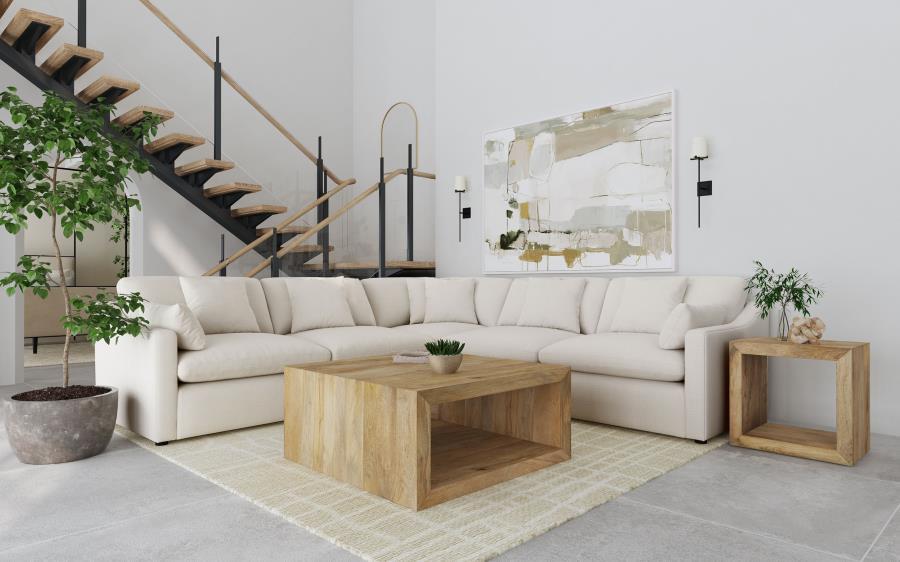 Hobson 5-Piece Upholstered Modular Sectional Sofa