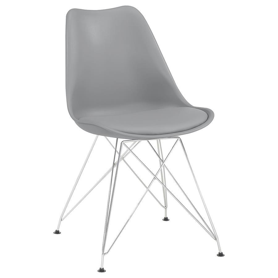 2-Piece Polypropylene Dining Side Chair Se