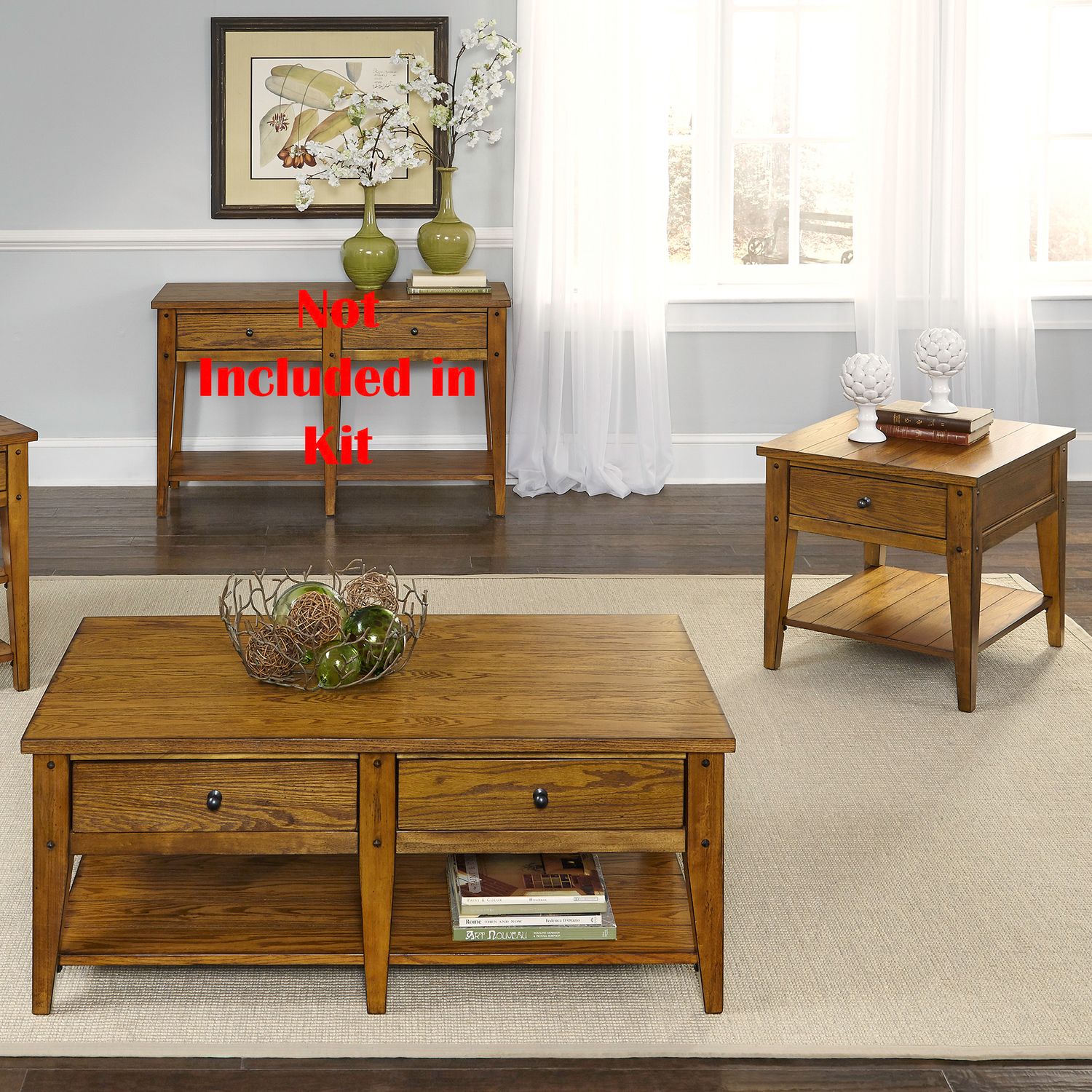 Lake House 3 Piece Table Set