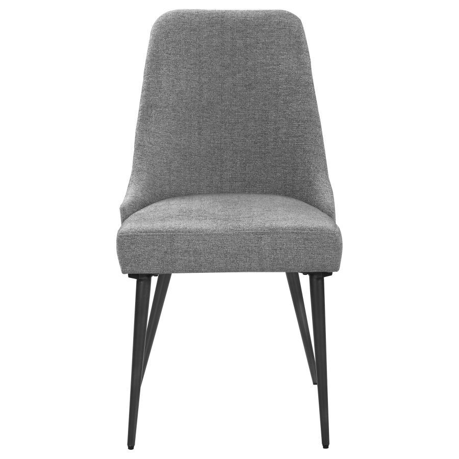 Alan Fabric Upholstered Dining Side Chair (Set of 2)