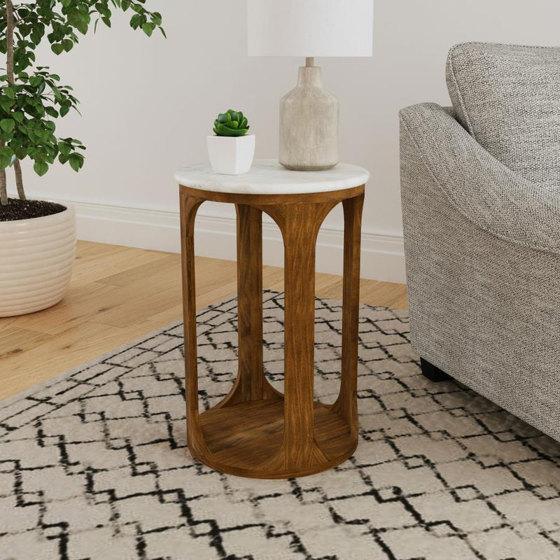 Berkeley - Round Marble Top Side Table