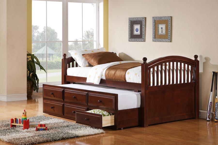 Norwood 3-Drawer Twin Bed with Captain’s Trundle