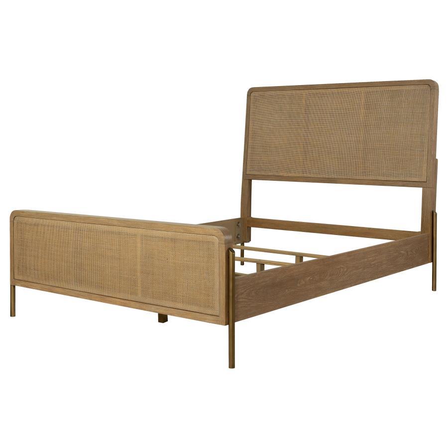 Arini Eastern King Rattan Panel Bed